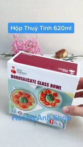 Hộp Thuỷ Tinh Tròn 400ml / 620ML / 950ML - Hộp Canh Cơm Văn Phòng - Chịu Nhiệt Chống Tràn - Dùng Được Cho Lò Vi Sóng