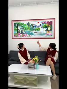 DIHUANTUO | Giấy Dán Tường Phong Cảnh Cho Phòng Khách Sofa Tường TV