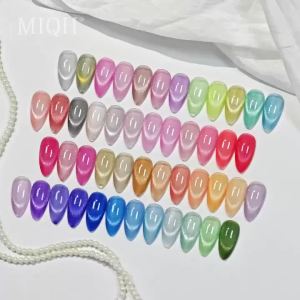 Cats eye gel nail polish with moonstone color changing cats eye magnetic gel with star effect 9-color nail polish set sui