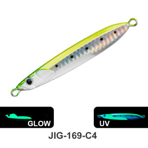 TEASER New Luminous Metal Jig Lures 40g-150g Slow Sinking Long Cast Shore Casting Sea Fishing Bionic Lead Fish Lures