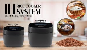 Zojirushi หม้อหุงข้าวไฟฟ้าระบบ IH ขนาด 1.0 ลิตร (Made in Japan) รูปแบบ 12cm x 12cm x 4.5cm รุ่น NW-QAQ10-BA
