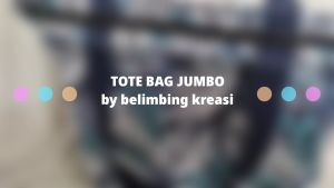 Tas totebag besar jumbo resleting untuk belanja piknik laundry - Tas Lipat & Drawstring - TBJKM TW