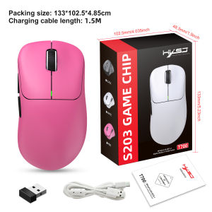 HXSJ | HXSJ Lightweight Ergonomic Gaming Mouse BT5.3/2.4G/USB-C Wired 1000Hz  Smooth Precise Control for Windows Mac Laptop PC
