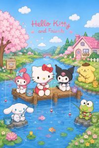 TOPTOY | Large Size Jigsaw Puzzle 500/1000/1200/2000Pcs Sanrio Hello Kitty Friends Puzzles for Adults Stress Relief Toys Gift Home Decor