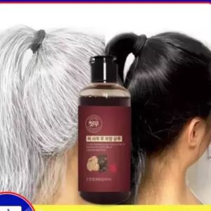 Shampoo Black Herbal Natural Polygonum Multiflorum Shine Activ-Infusion Rambut Hitam Berkilau Dengan Urang Aring 300ml