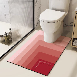 LEKEN | Quick Drying Anti Slip Bathroom U-Shaped Diatomite Foot Mat
