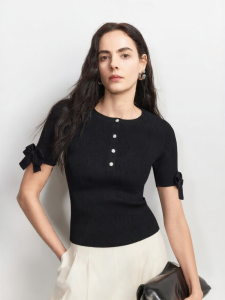 Vero Moda | Elastic Ribbed Sweater with Bow Sleeves Gift 326345002
