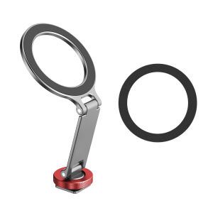 Flymile Magsafe Metal Magnetic Fixed Phone Holder Foldable Cold Shoe Tripod Adapter Teleprompter Stand For iPhone 17 16 15 14 13