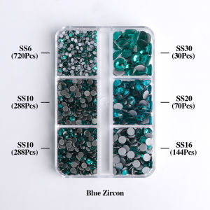 SS6-SS30 Boxed Glass Hotfix Crystal Mix Size Flatback Rhinestones Iron On Diamond Stones For Nail Art Crafts Dress Decoration