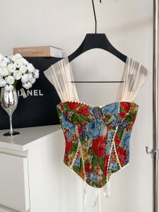Áo Vest Hở Lưng Phong Cách Pháp Cổ Điển Dành Cho Nữ Mùa Hè Áo Vest Bó Eo Thon Gọn Gợi Cảm Áo Vest Nữ Thanh Lịch Áo Vest Nữ Gợi Cảm Áo Vest Nữ