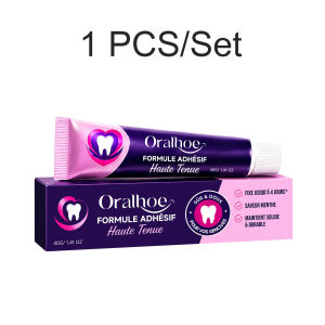 Denture Adhesive Cream Long Lasting Hold Firm Fit Comfortable Wear Prevent Loose Dentures Gentle Gentle Gum Safe Oral Care 40g