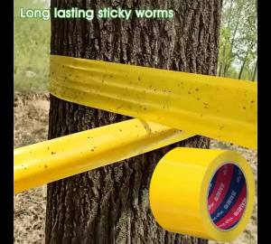 20M Strong Tree Barrier Tape Cicada Tree Wrap Protection Tape Sticky Barrier Plant Protector For Outdoor Lawn Garden