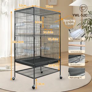 Luxury Villa Bird Cage Large Size Outdoor High End Observation Breeding Cage for Eight Brother Phoenix And Other Birds