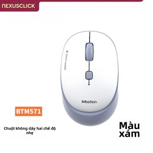 Chuột Không Dây Có Thể Sạc Lại NexusClick Type-C 3200 Dpi Chế Độ Kép Có Thể Điều Chỉnh Nhấp Chuột Im Lặng Tuổi Thọ 3 Triệu Lần Cho PC - Kết Nối Bluetooth/USB 2.4G