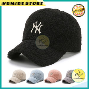Topi Pria Wanita Baseball Korea Bordir NY Motif Bulu Fashion Outdoor Sporty BSAI NOMIDE