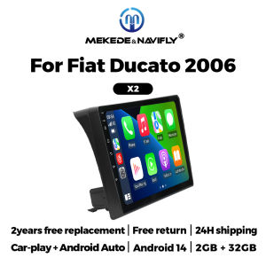 Android 14 Intelligent Car System for Fiat Ducato Peugeot Boxer Citroen Jumper 2 2006-2022 Car Radio Multimedia Carplay Stereo