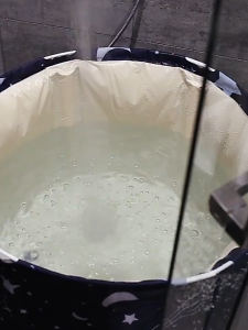 READY Xueqin Bak Mandi SPA Bathtub Lipat Portable dewasa kolam Adult Folding Bath 65x70 cm 18401