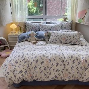 MINGSHA | Flannel Non-Cotton Bed Set
