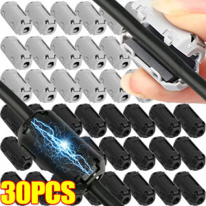 Dizoey Noise Filter Magnetic Clip Ferrite Core Noise Suppressor Filter Ring Cable Clamp Wire Soft Magnet Clips for Powerline Power Cord