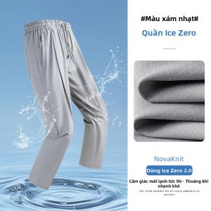 WEIJINSHI | Quần Dài Nam Vải Lụa Băng Co Giãn Nhanh Khô Và Thoáng Mát