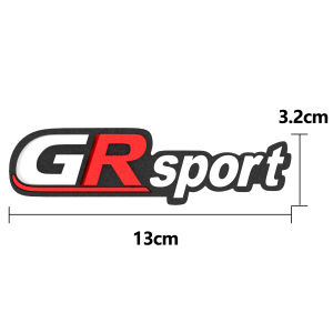 3D plastic car decoration stickers decal logos car exterior accessories GR sports car logos Toyota Yaris Hilux Camry Corolla 4Runner Avensis Wish