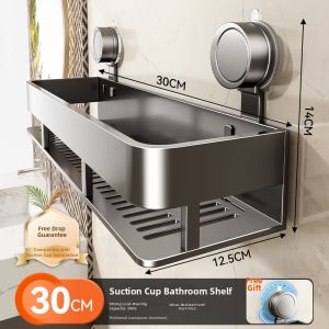 BAIHAN | Suction Cup No-Drill Bathroom Storage Rack