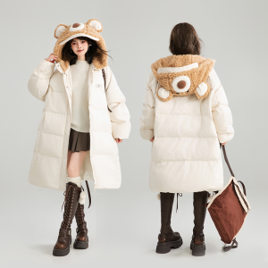 Keiko | Áo Khoác Bông Mỏng Ấm Đựng Tay Handmade Có Mũ