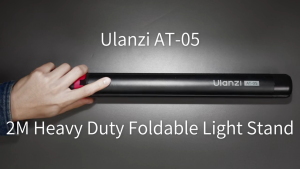 Ulanzi AT-05 2M Foldable Heavy Duty 5kg Light Stand Tripod Selfie Stick for DSLR Camera Video Photography Studio Livestreaming