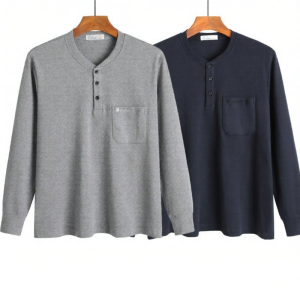 AOYUNNIAO | Cotton Long Sleeve T-Shirt Grandpa Dad Mid-Aged Men