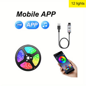 USB 5v Low Power LED TV Light Strip Flexible and Bendable Suitable for TV Backlighting and Home Party Decorative Light Source