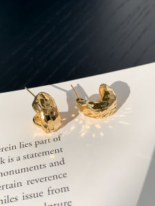 S925 Silver Needle Unique Design Cold Style Bling Metal Waterdrop Short Womens Earrings Fashion Jewelry Fresh Outlined