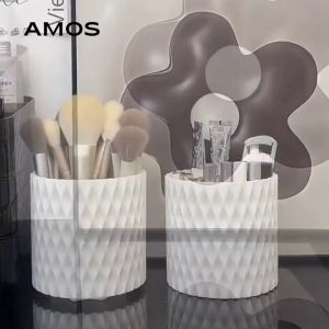 Hộp Đựng Cọ Trang Điểm Thiết Kế 5 Ngăn (SÓNG 3D)  Hộp Để Bàn Đa Năng Cao Cấp-ESTLA