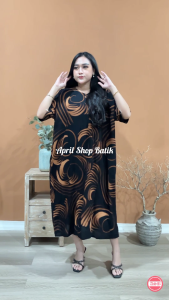 DASTER JUMBO LD 140 MOTIF LIVIA BUSUI RETSLETING DRESS WANITA BIGSIZE TERBARU KEKINIAN PIYAMA TIDUR