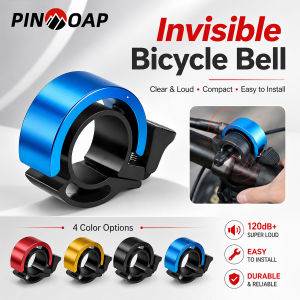 PINMOAP 1PC Hidden Bike Bell Mini Invisible Bicycle Bell Loud Ring Handlebar Safe Horn For Mtb Road Bikes Scooter Cycling