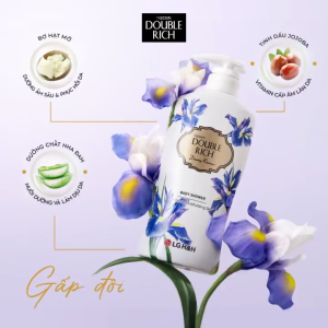 Sữa Tắm DOUBLE RICH 200g 🌸 Dưỡng Ẩm Sáng Da – Da Mịn Như Nhung – Lưu Hương Hoa Tự Nhiên Cả Ngày