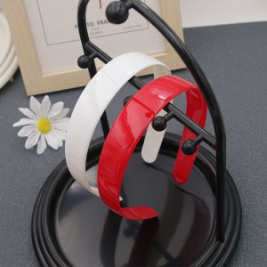 ที่คาดผมเด็กคลาสสิกสีสันสดใส ลื่น กิจกรรมเทศกาลล้างหน้า กิ๊บติดผม ขนาดกว้าง 25 ซม พลาสติกทรงกลมสากล