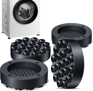 Đa Năng Silicon Chống Rung Máy Giặt Chân Miếng Lót Chống Trơn Trượt Tăng Chiều Cao Cho Nội Thất Tủ Lạnh Ổn Định