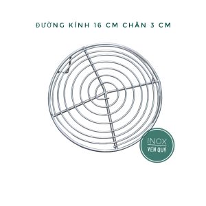 Rế nồi đế lót nồi cách đất  vỉ hấp cách thủy  vỉ nướng  vỉ hong bánh bằng inox cao cấp dầy dặn