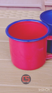 Gelas Cangkir Enamel ANM 7cm Harga Satuan 200ML Mug Polos Kaleng Enamel High Quality Kitchenware
