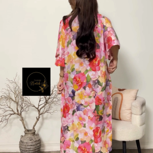 Dress Mola Rayon Jumbo Elegan dengan Desain Unik dan Warna Cerah untuk Tampilan elegan