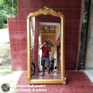 STANDING KACA CERMIN FUL BADAN FIGURA CERMIN BADAN UKIR JEPARA MIROR STANDING KACA CERMIN