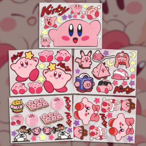 Kirby&KOF Cute Anime Car Sticker Car Body Windscreen Decorative Sticker Motorbike Scratch Cover Sticker Waterproof Decal