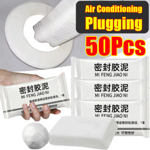 50/100 ชิ้น กาวยาแนวผนังกันน้ำ / กาวดินเหนียวซ่อมแซมท่อระบายน้ำ / กาวซีเมนต์แบบยืดหยุ่น / กาวยาแนวสีขาวสำหรับท่อปรับอากาศ