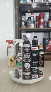 Phụ gia vệ sinh cảm biến oxy và bầu lọc khí thải catalytic Bluechem 33230E - Dmall247 chăm sóc xe chuyên dụng phụ kiện cao cấp