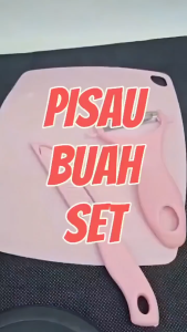 Pisau Set Keramik 3 in 1 Talenan Peeler Buah Perlengkapan MPASI