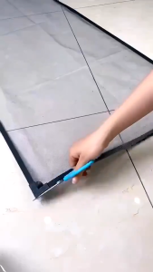 AUMU Adjustable DIY Magnetic Window Screen Windows Washable Curtain Anti Fly Mosquito Net Prevent Dengue Fever Invisible