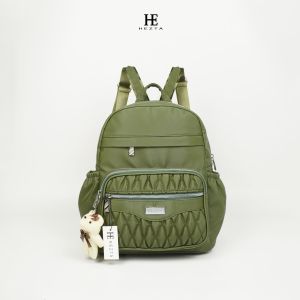 HEZTA Backpack Tas Ransel Wanita Besar | Tas Gendong Sekolah Cewek Waterproof Bahan Parasut Terbaru