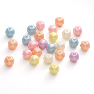 100ชิ้น8มม. อะคริลิคสีทองเพ้อฝันสีสันสดใสลูกปัดทรงกลมสเน่ห์สำหรับทำเครื่องประดับสร้อยคอ DIY สร้อยข้อมือต่างหูเครื่องประดับ