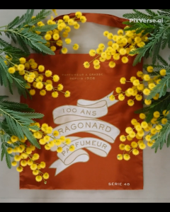 Limited Edition Fragonard 100 Anniversary Terraccota Medium Cotton Bag by Senteurs de Provence since 2004.