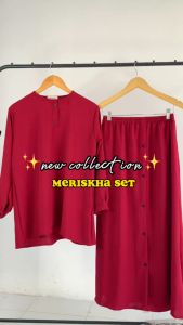 MUMU - Meriskha HARUKA Setelan Rok XL DAN XXL Crinkle Wanita Terbaru 2023 Meriskha Set Termurah Terlaris by Mumu Fashion